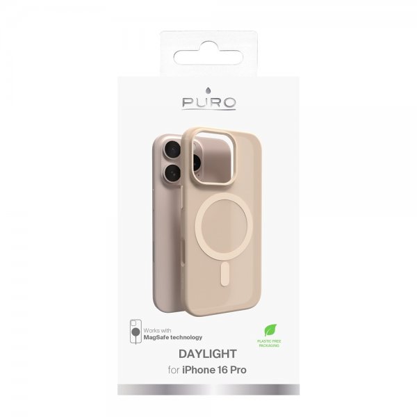 Puro iPhone 16 Pro Skal Daylight MagSafe Beige