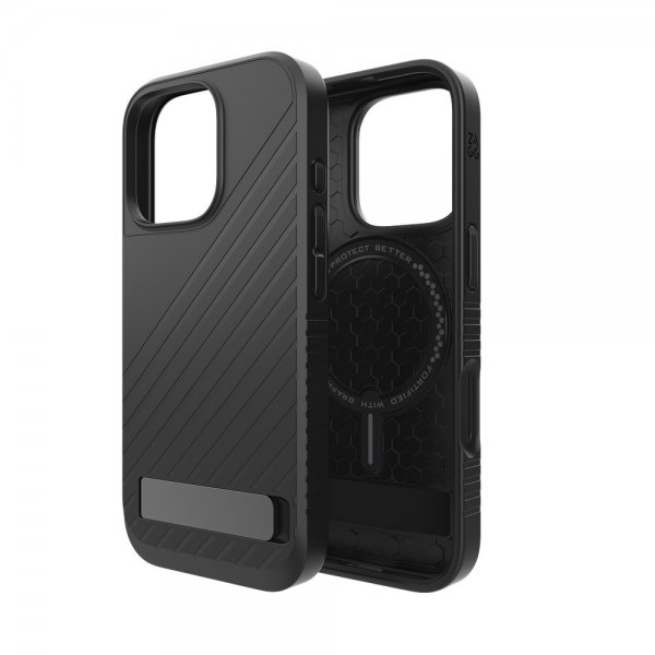 ZAGG iPhone 16 Pro Skal Denali Snap Kickstand Svart