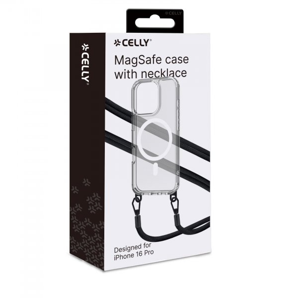 Celly iPhone 16 Pro Skal Freedom Necklace MagSafe Transparent