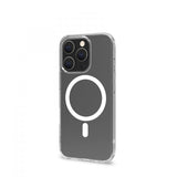 Celly iPhone 16 Pro Skal GELSKINMAG MagSafe Transparent Vit