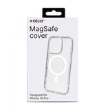Celly iPhone 16 Pro Skal GELSKINMAG MagSafe Transparent Vit