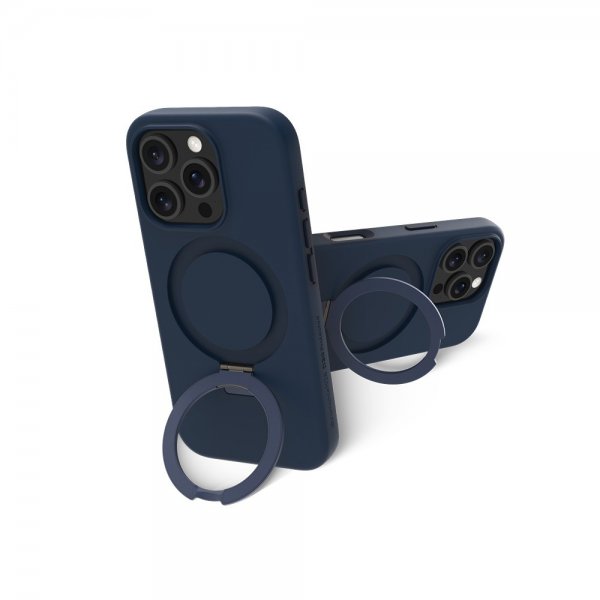 dbramante1928 iPhone 16 Pro Skal Iceland Ultra D3O MagSafe Kickstand Blå