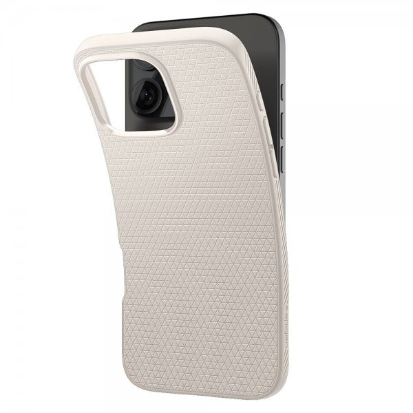 Spigen iPhone 16 Pro Skal Liquid Air Natural Titanium
