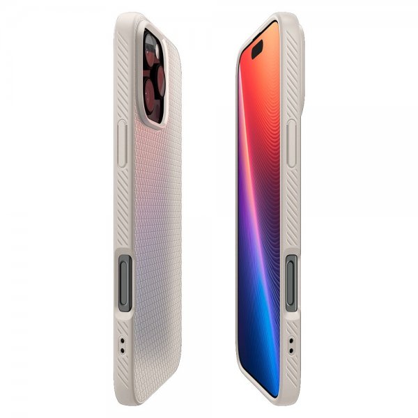 Spigen iPhone 16 Pro Skal Liquid Air Natural Titanium