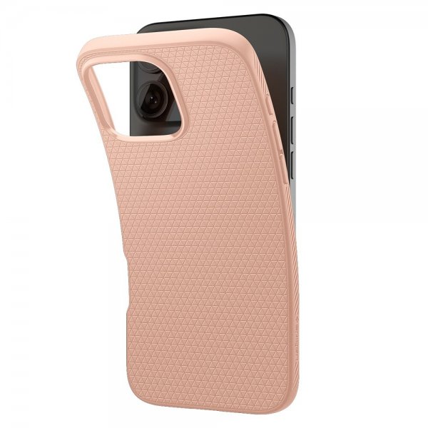 Spigen iPhone 16 Pro Skal Liquid Air Rose Titanium