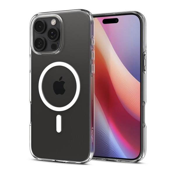 Spigen iPhone 16 Pro Skal Liquid Crystal MagFit Crystal Clear