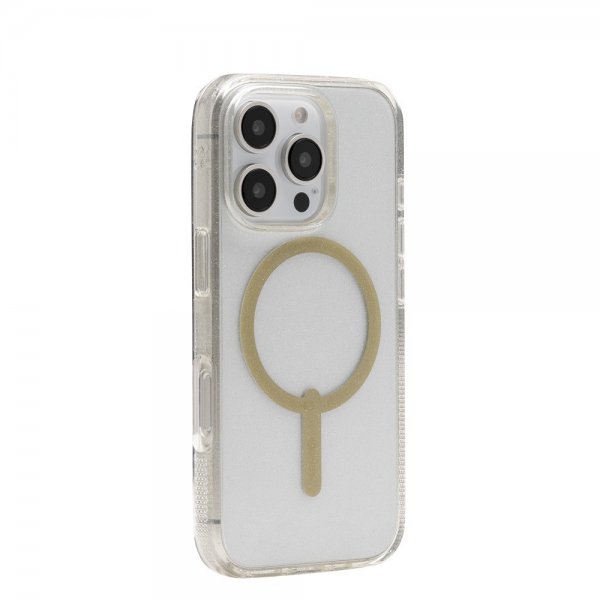 ZAGG iPhone 16 Pro Skal Milan Snap Gold Glitter