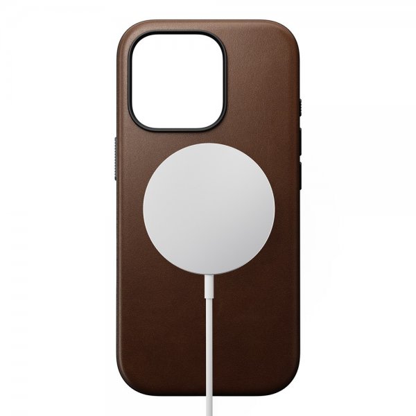 Nomad iPhone 16 Pro Skal Modern Leather Case Brun