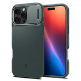 Spigen iPhone 16 Pro Skal Optik Armor MagFit Abyss Green