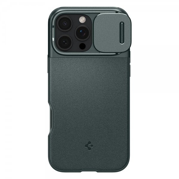 Spigen iPhone 16 Pro Skal Optik Armor MagFit Abyss Green