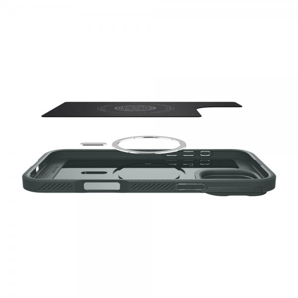 Spigen iPhone 16 Pro Skal Optik Armor MagFit Abyss Green