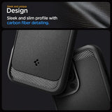Spigen iPhone 16 Pro Skal Rugged Armor MagFit Matte Black
