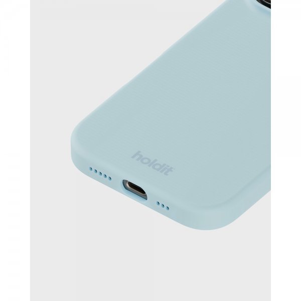holdit iPhone 16 Pro Skal Silikon Mineral Blue