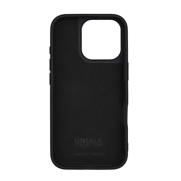 Onsala iPhone 16 Pro Skal Silikonkänsla Svart
