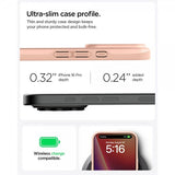 Spigen iPhone 16 Pro Skal Thin Fit MagFit Rose Titanium