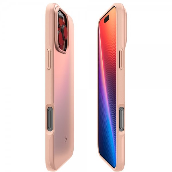 Spigen iPhone 16 Pro Skal Thin Fit MagFit Rose Titanium