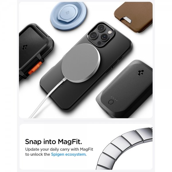 Spigen iPhone 16 Pro Skal Thin Fit MagFit Svart