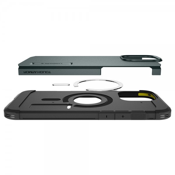 Spigen iPhone 16 Pro Skal Tough Armor MagFit Abyss Green