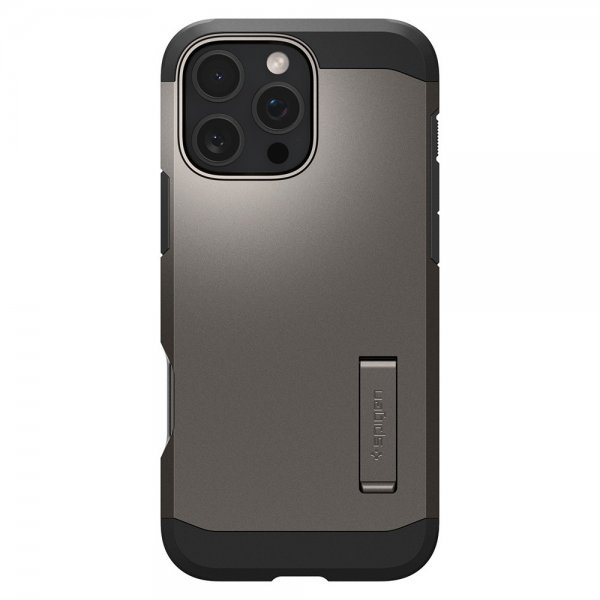 Spigen iPhone 16 Pro Skal Tough Armor MagFit Gunmetal