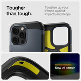 Spigen iPhone 16 Pro Skal Tough Armor MagFit Metal Slate