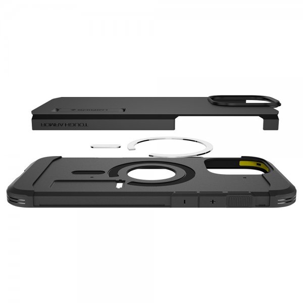 Spigen iPhone 16 Pro Skal Tough Armor MagFit Svart