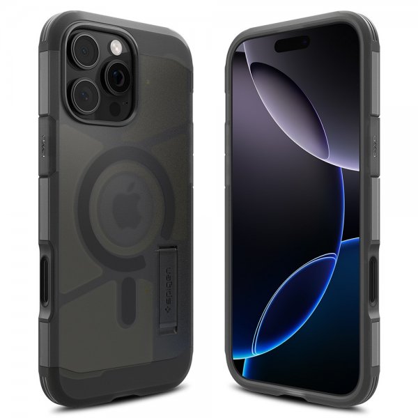Spigen iPhone 16 Pro Skal Tough Armor T MagFit Frost Black