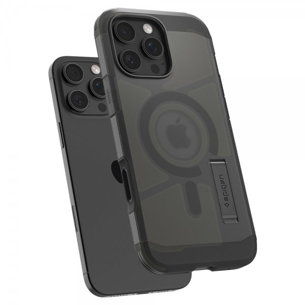 Spigen iPhone 16 Pro Skal Tough Armor T MagFit Frost Black