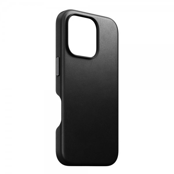 Nomad iPhone 16 Pro Skal Traditional Leather Case Svart