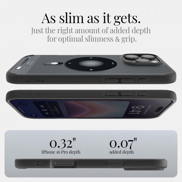 Spigen iPhone 16 Pro Skal Ultra Hybrid Classic MagFit Svart