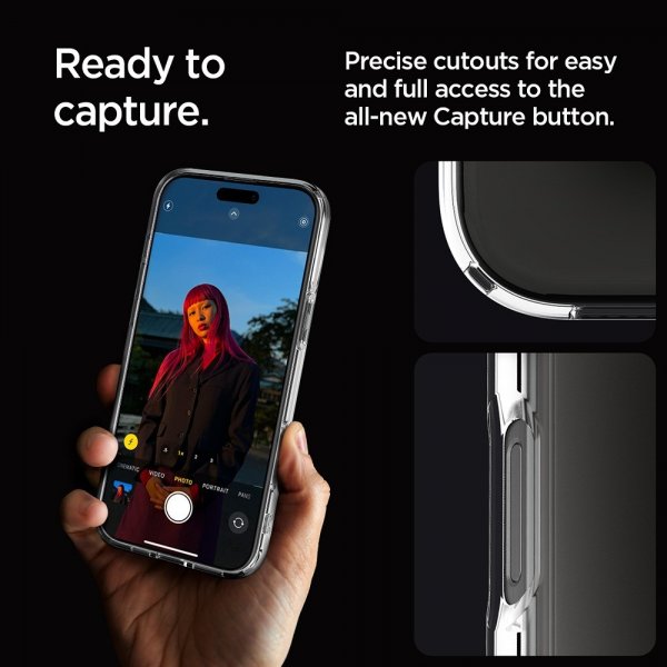 Spigen iPhone 16 Pro Skal Ultra Hybrid Crystal Clear