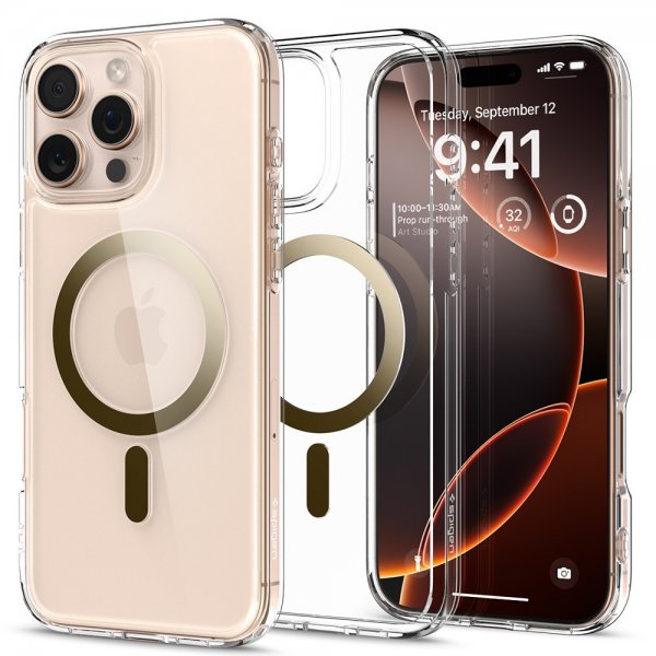 Spigen iPhone 16 Pro Skal Ultra Hybrid MagFit Guld