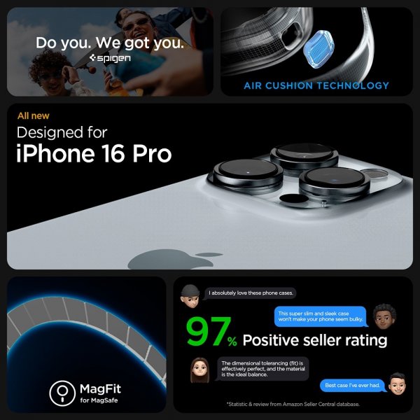 Spigen iPhone 16 Pro Skal Ultra Hybrid MagFit Vit