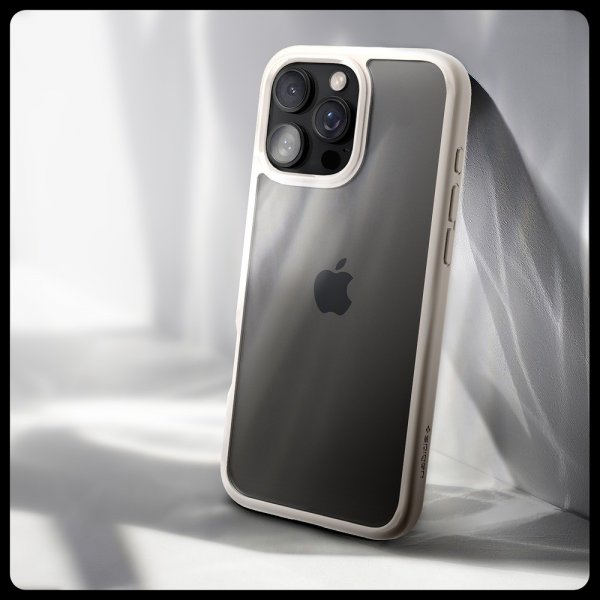 Spigen iPhone 16 Pro Skal Ultra Hybrid Natural Titanium