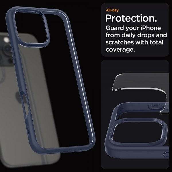 Spigen iPhone 16 Pro Skal Ultra Hybrid Navy Blue