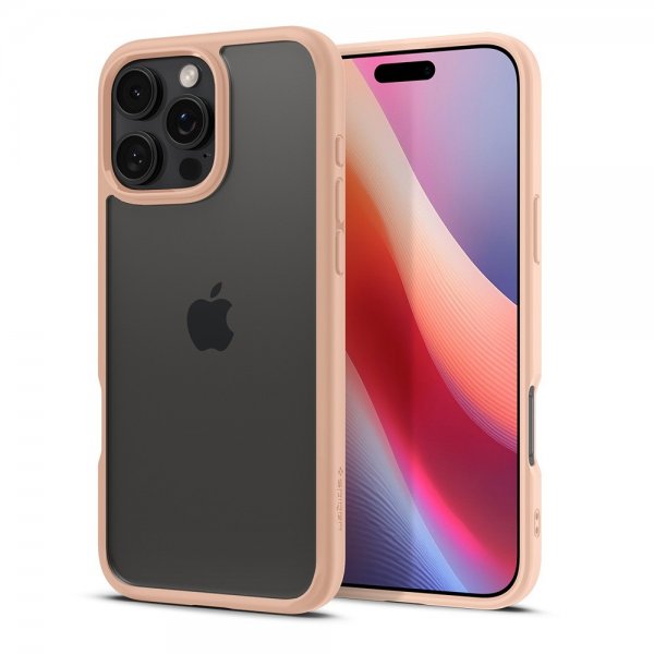 Spigen iPhone 16 Pro Skal Ultra Hybrid Rose Titanium