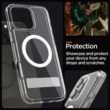 Spigen iPhone 16 Pro Skal Ultra Hybrid S MagFit Crystal Clear