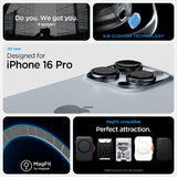 Spigen iPhone 16 Pro Skal Ultra Hybrid Zero One MagFit Natural Titanium