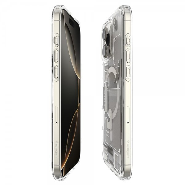 Spigen iPhone 16 Pro Skal Ultra Hybrid Zero One MagFit Natural Titanium