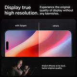 Spigen iPhone 16 Pro/iPhone 17/17 Pro Skärmskydd GLAS.tR EZ Fit 2-pack