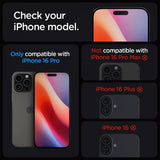 Spigen iPhone 16 Pro/iPhone 17/17 Pro Skärmskydd GLAS.tR EZ Fit 2-pack