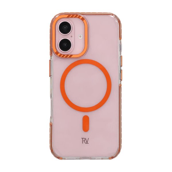 Rvelon iPhone 16 Skal TPU MagSafe Orange