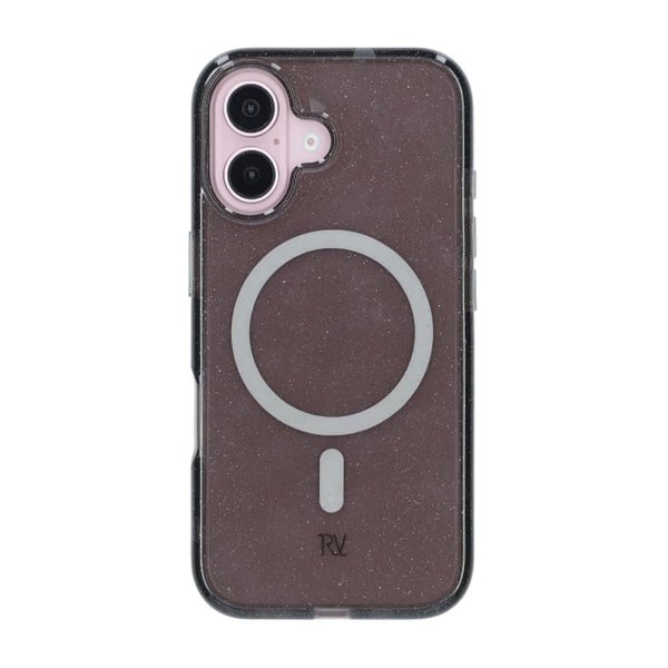 Rvelon iPhone 16 Skal Glitter MagSafe Svart