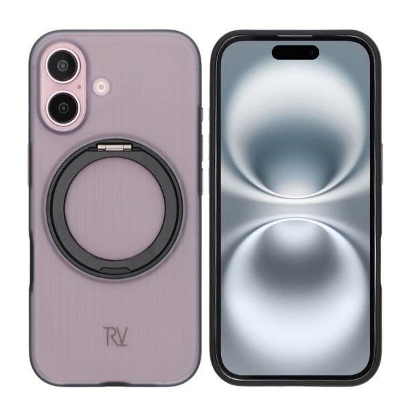 Rvelon iPhone 16 Skal Roterbart MagSafe Stativ Svart