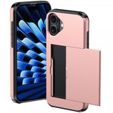 iPhone 16 Skal Card Slide Blå