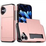 iPhone 16 Skal Card Slide Roseguld
