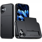 iPhone 16 Skal Card Slide Svart