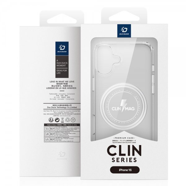 Dux Ducis iPhone 16 Skal Clin Series MagSafe Transparent