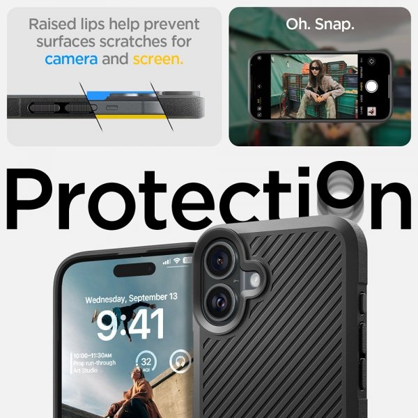 Spigen iPhone 16 Skal Core Armor Matte Black