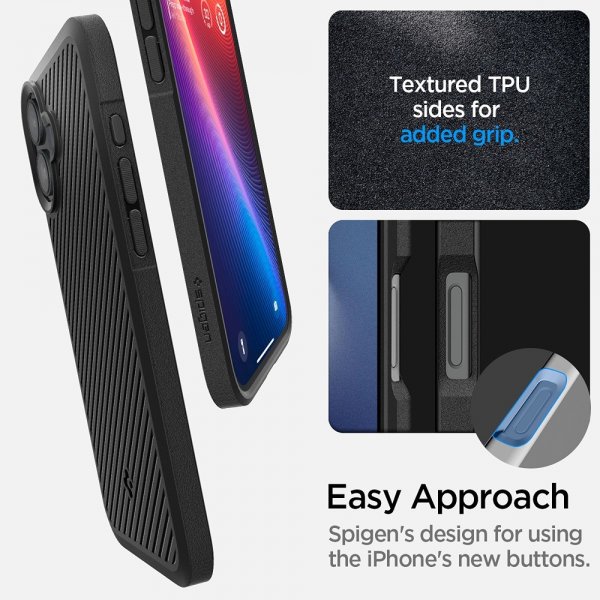Spigen iPhone 16 Skal Core Armor Matte Black