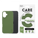 CARE by PanzerGlass iPhone 16 Skal Fashionable Grön